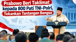Prabowo Beri Taklimat kepada 800 Pati TNI-Polri, Tekankan Tantangan Bangsa